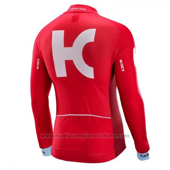 2016 Abbigliamento Ciclismo Katusha Alpecin Bianco e Rosso Manica Lunga e Salopette